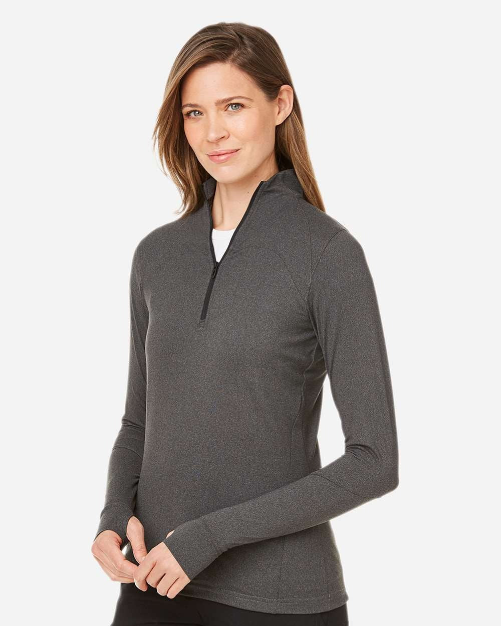Women's Spyre Quarter-Zip Pullover Black Frost_1
