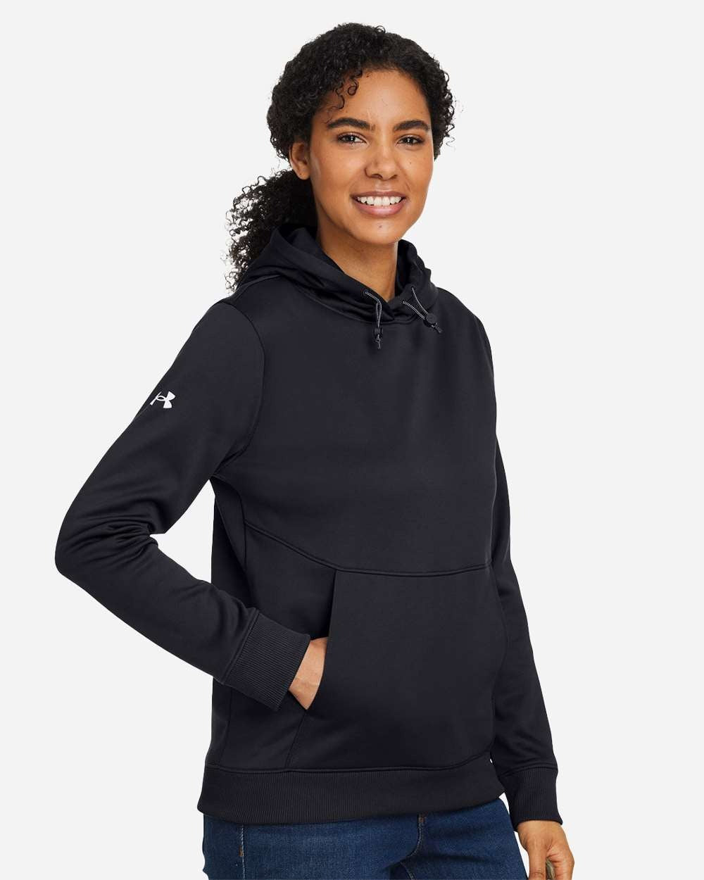 Women's Storm Armour Fleece Black/ White_1