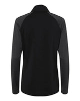 Women's Stripe Block Quarter-Zip Pullover black_5