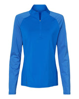 Women's Stripe Block Quarter-Zip Pullover glory blue_3