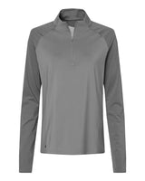 Women's Stripe Block Quarter-Zip Pullover grey three_3