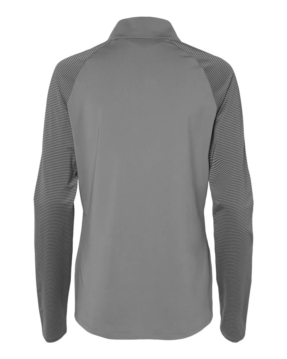 Women's Stripe Block Quarter-Zip Pullover grey three_5