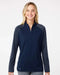 Women's Stripe Block Quarter-Zip Pullover team navy blue