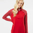 Women's Stripe Block Quarter-Zip Pullover team power red