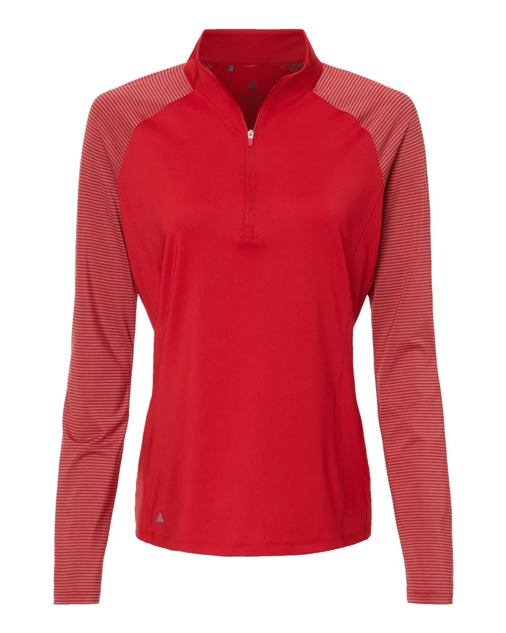 Women's Stripe Block Quarter-Zip Pullover team power red_3