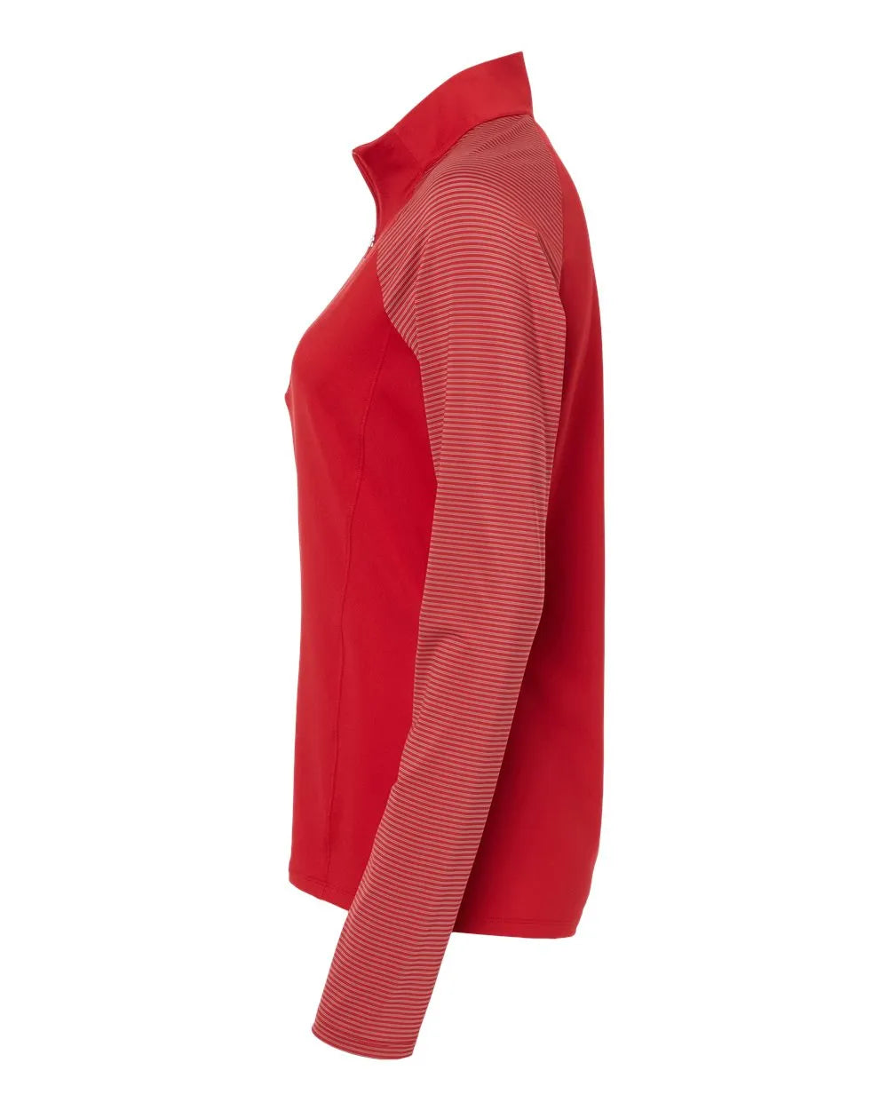 Women's Stripe Block Quarter-Zip Pullover team power red_4
