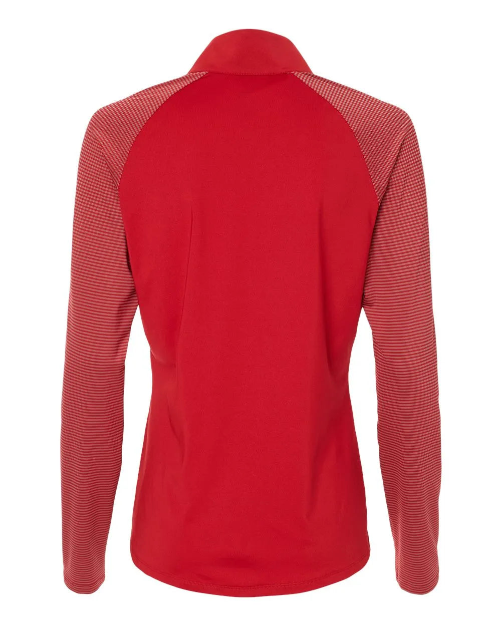 Women's Stripe Block Quarter-Zip Pullover team power red_5