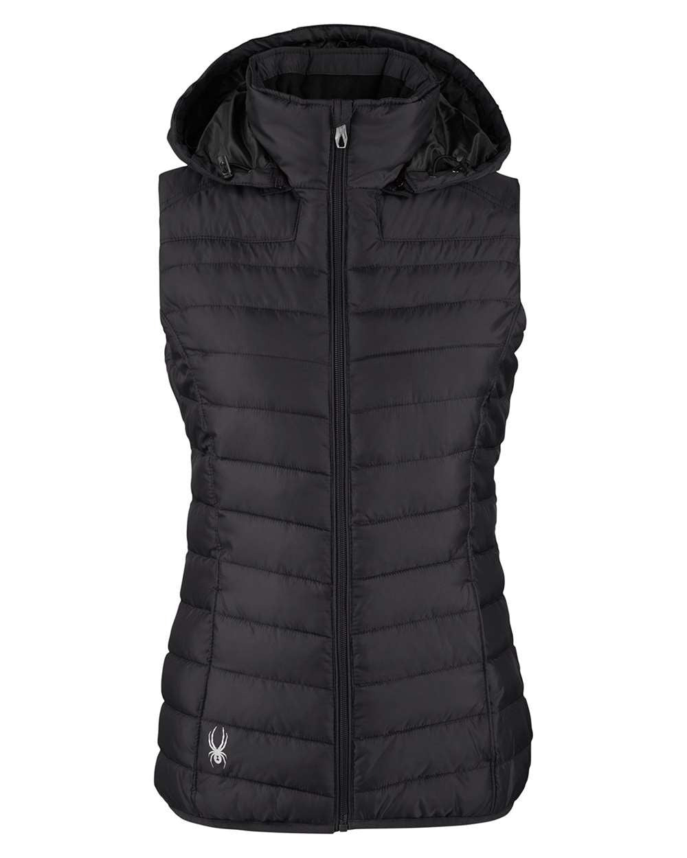 Women's Supreme Puffer Vest Black_3