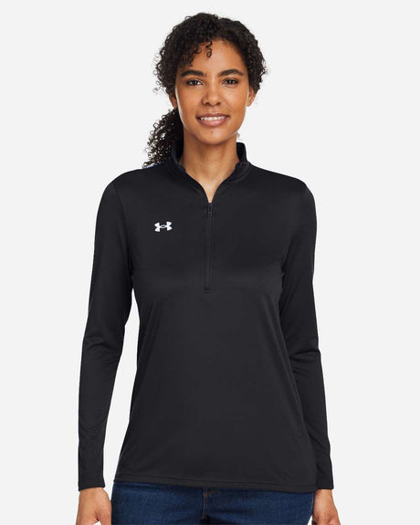 Women's Team Tech™ Half-Zip Pullover Black/ White