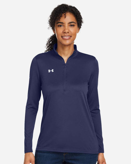 Women's Team Tech™ Half-Zip Pullover Midnight Navy/ White