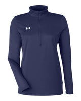 Women's Team Tech™ Half-Zip Pullover Midnight Navy/ White_3