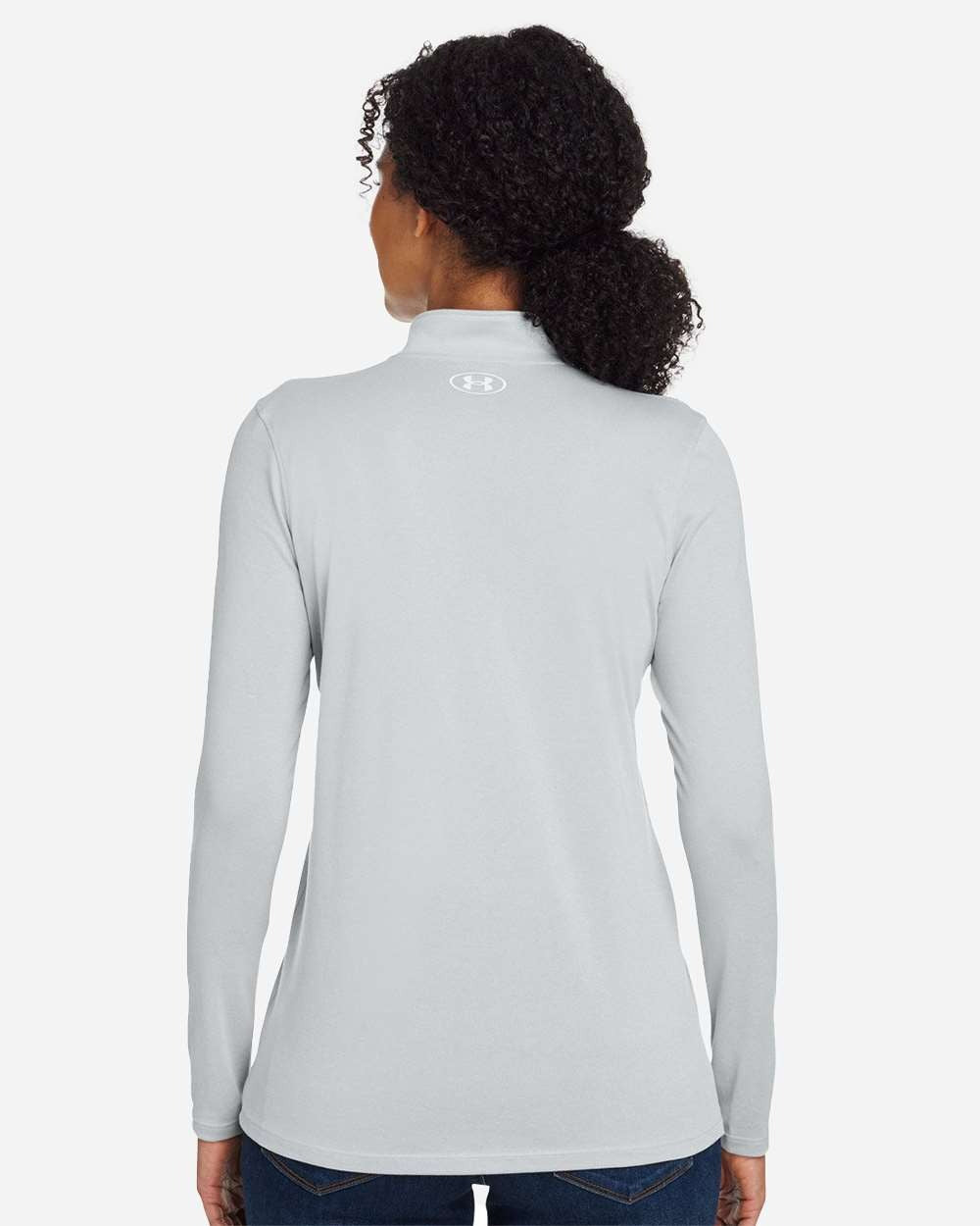 Women's Team Tech™ Half-Zip Pullover Mod Grey Light Heather/ White_2