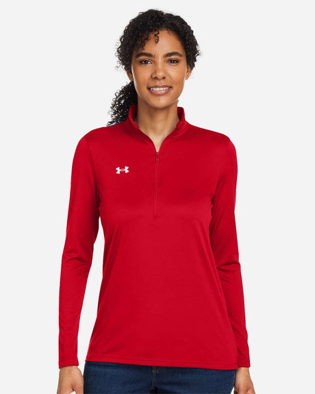 Women's Team Tech™ Half-Zip Pullover Red/ White