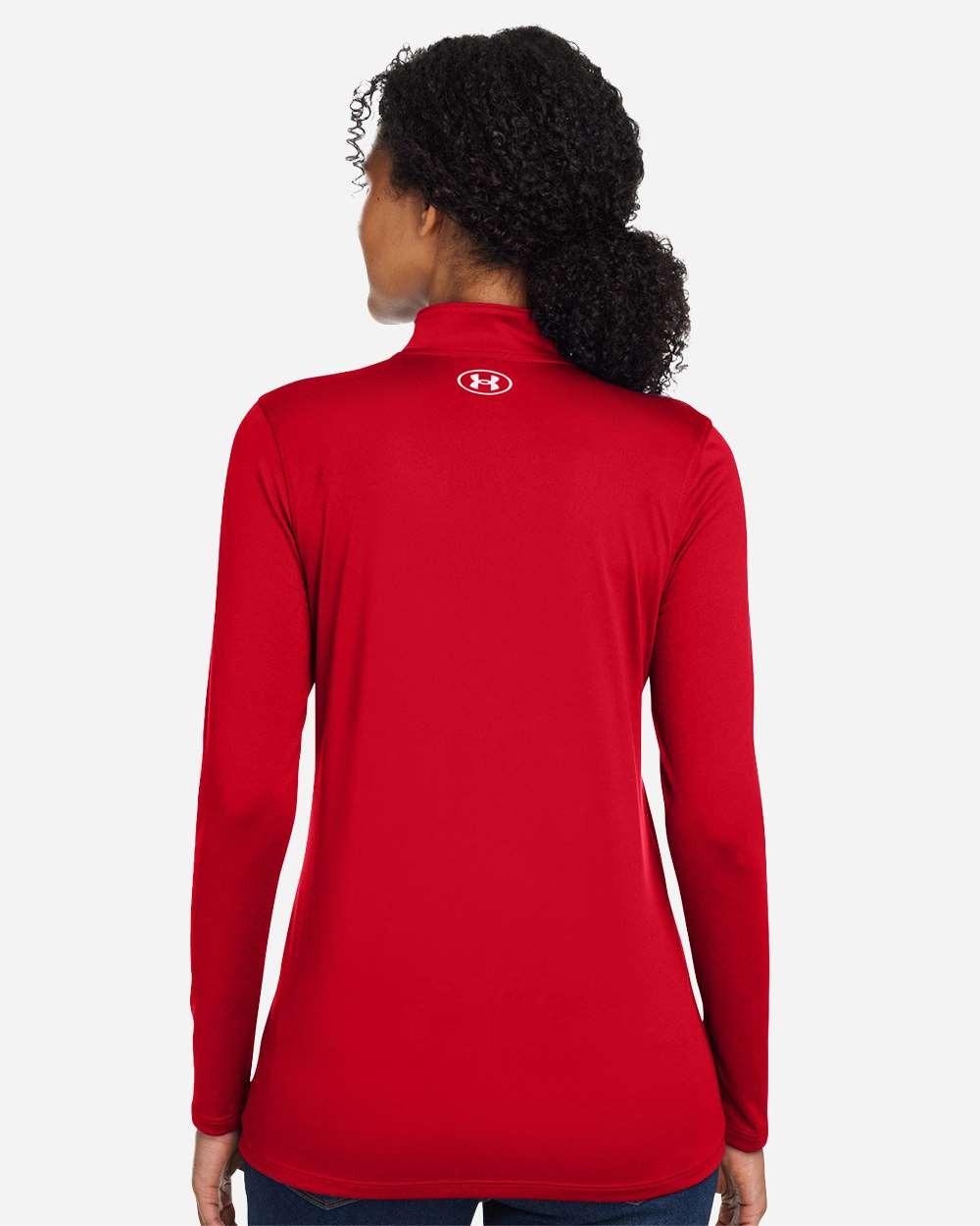 Women's Team Tech™ Half-Zip Pullover Red/ White_2