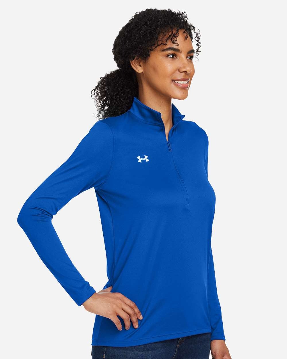 Women's Team Tech™ Half-Zip Pullover Royal/ White_1