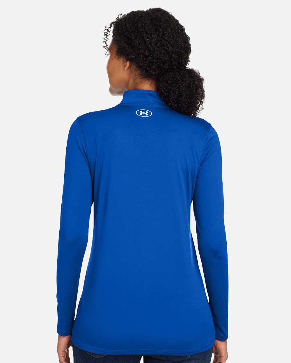 Women's Team Tech™ Half-Zip Pullover Royal/ White_6
