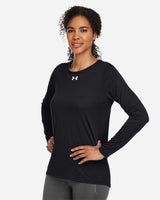 Women's Team Tech™ Long Sleeve T-Shirt Black/ White_1