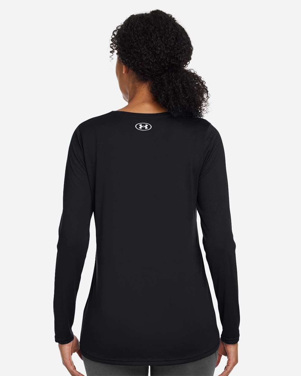 Women's Team Tech™ Long Sleeve T-Shirt Black/ White_2