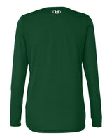 Women's Team Tech™ Long Sleeve T-Shirt Forest Green/ White_5