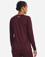Women's Team Tech™ Long Sleeve T-Shirt Maroon/ White_1