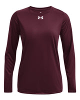 Women's Team Tech™ Long Sleeve T-Shirt Maroon/ White_2
