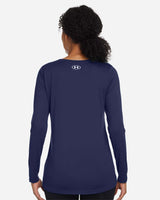 Women's Team Tech™ Long Sleeve T-Shirt Midnight Navy/ White_2