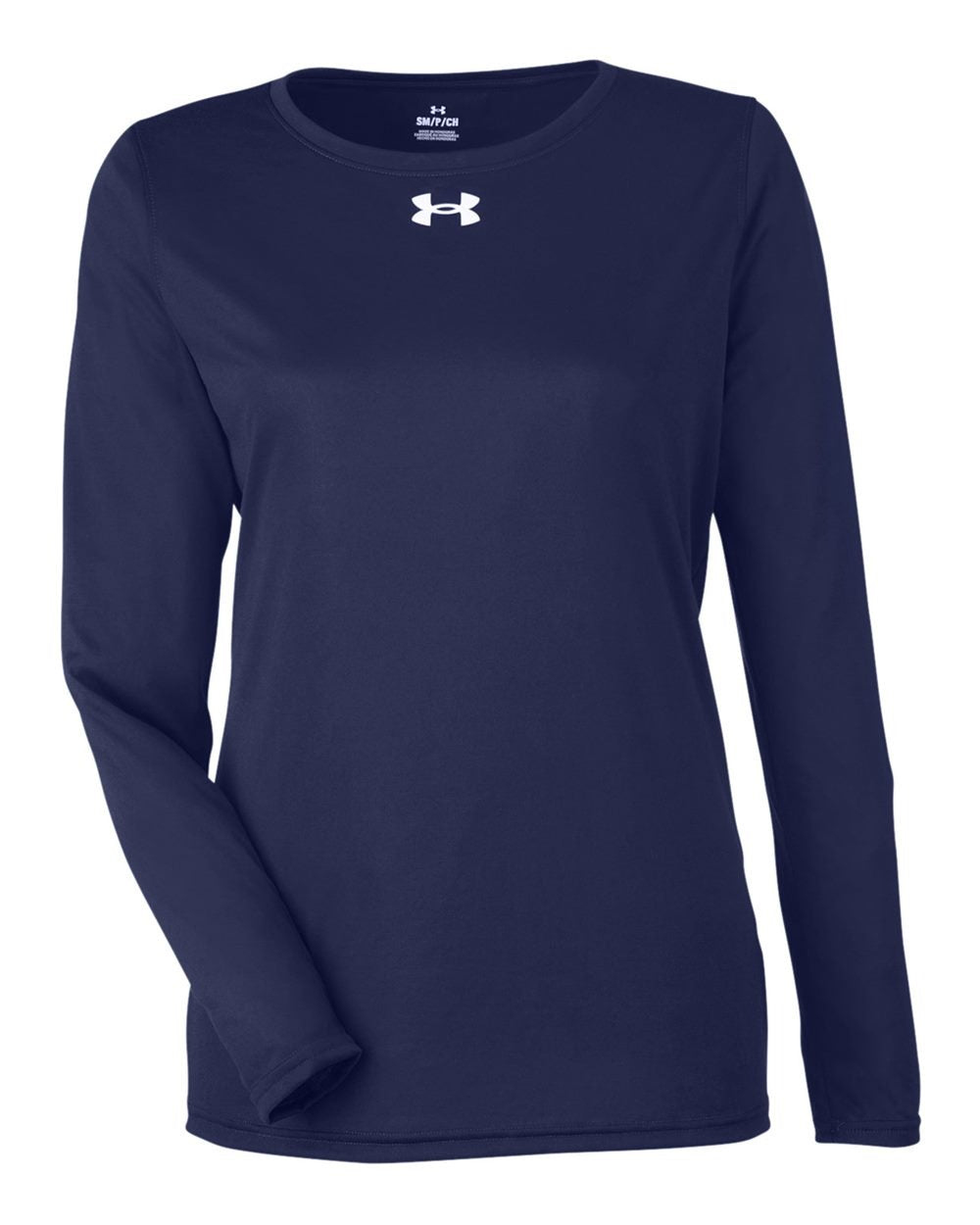 Women's Team Tech™ Long Sleeve T-Shirt Midnight Navy/ White_3