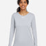 Women's Team Tech™ Long Sleeve T-Shirt Mod Grey Light Heather/ White