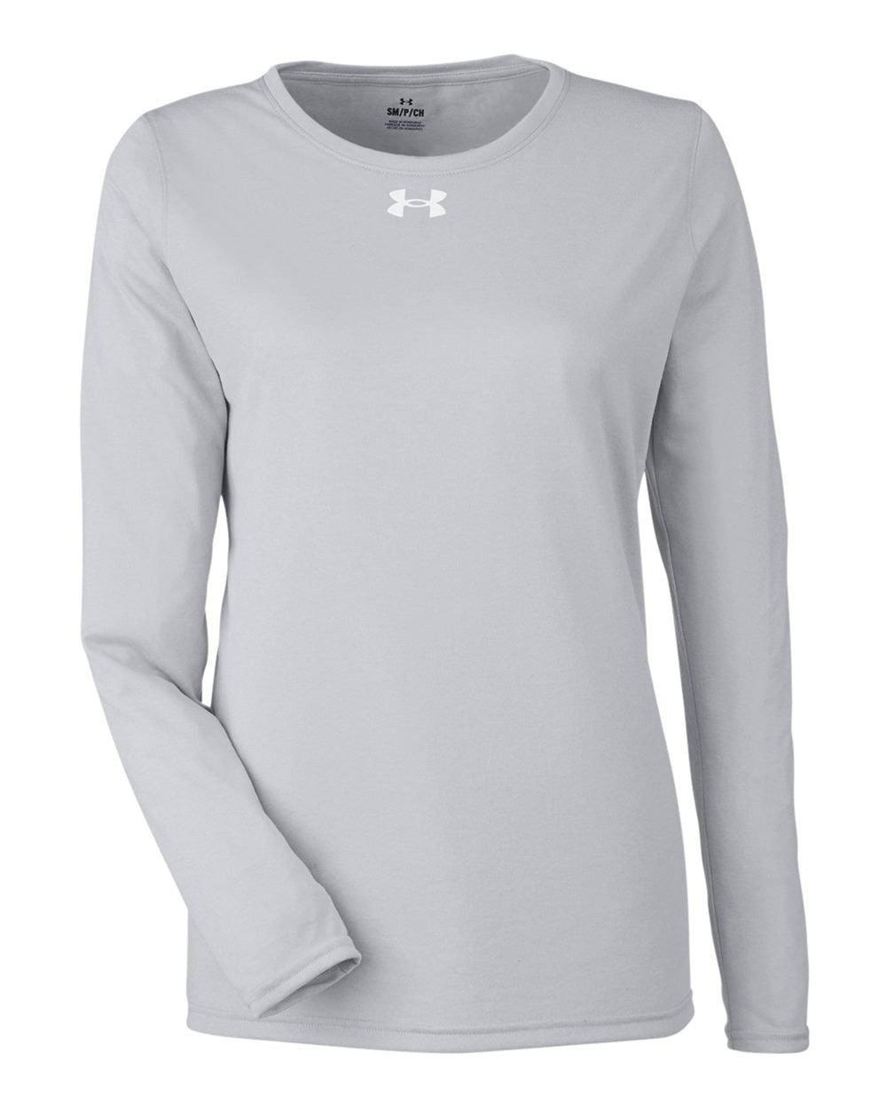 Women's Team Tech™ Long Sleeve T-Shirt Mod Grey Light Heather/ White_3