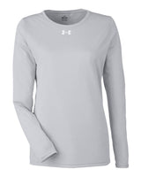 Women's Team Tech™ Long Sleeve T-Shirt Mod Grey Light Heather/ White_3