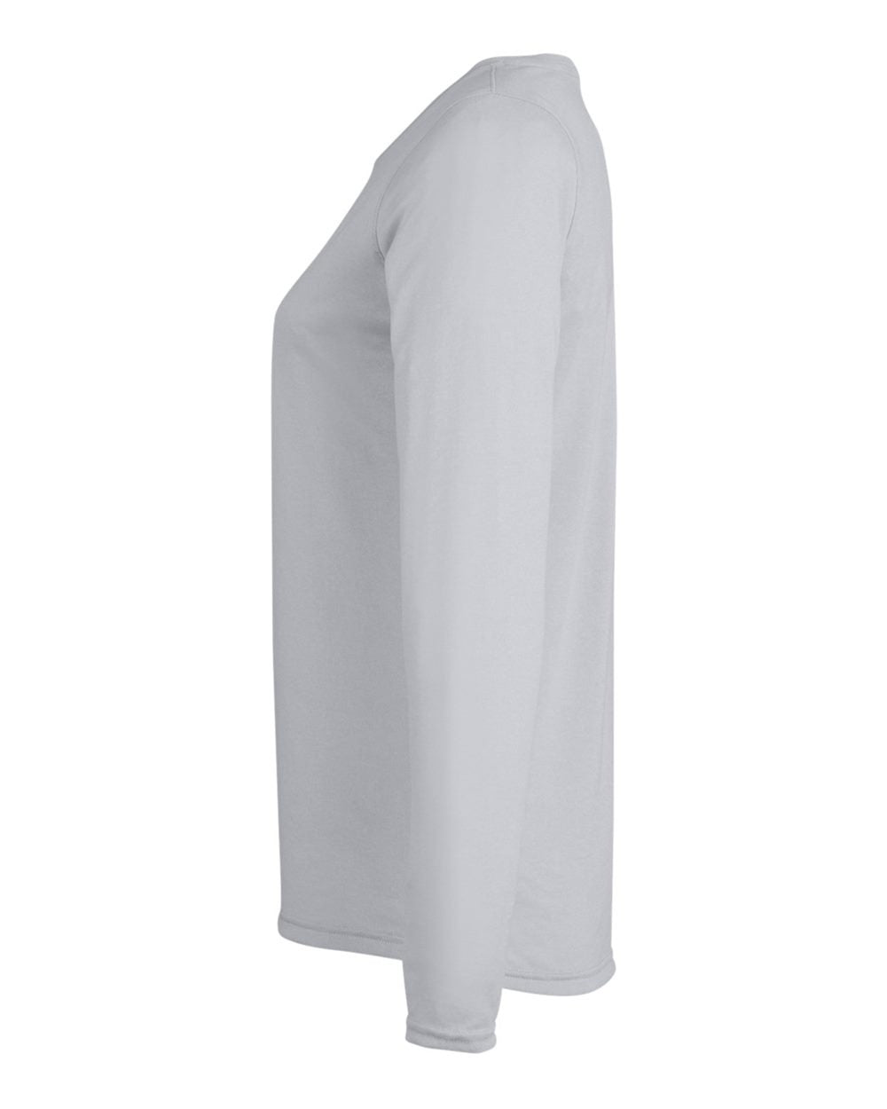 Women's Team Tech™ Long Sleeve T-Shirt Mod Grey Light Heather/ White_4