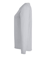 Women's Team Tech™ Long Sleeve T-Shirt Mod Grey Light Heather/ White_4