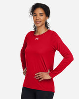 Women's Team Tech™ Long Sleeve T-Shirt Red/ White_1