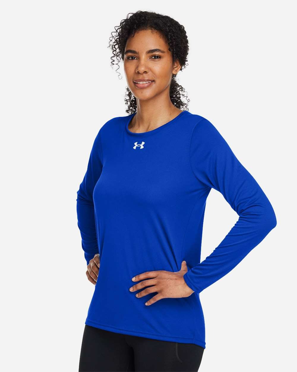 Women's Team Tech™ Long Sleeve T-Shirt Royal/ White_1