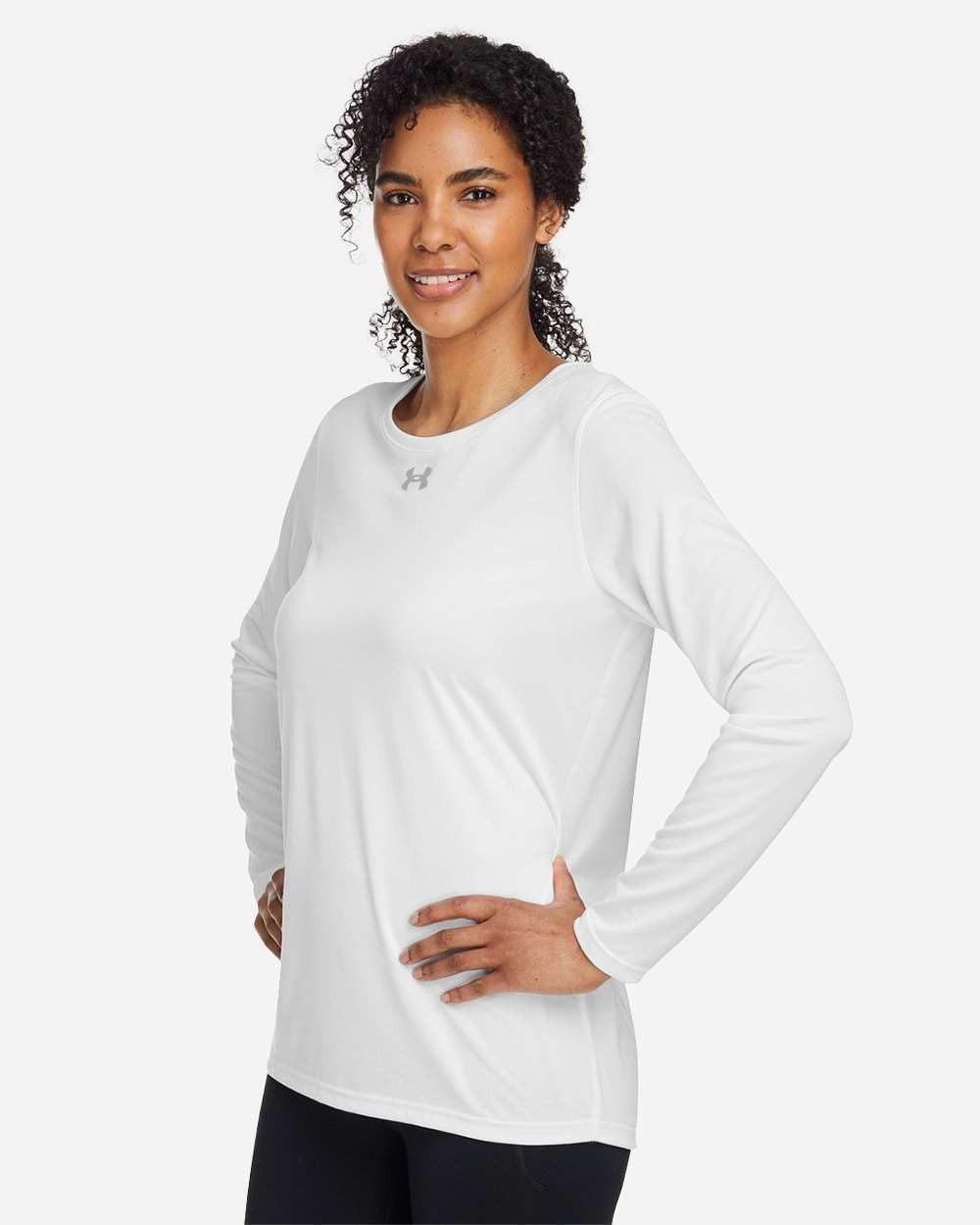 Women's Team Tech™ Long Sleeve T-Shirt White/ Mod Grey_1