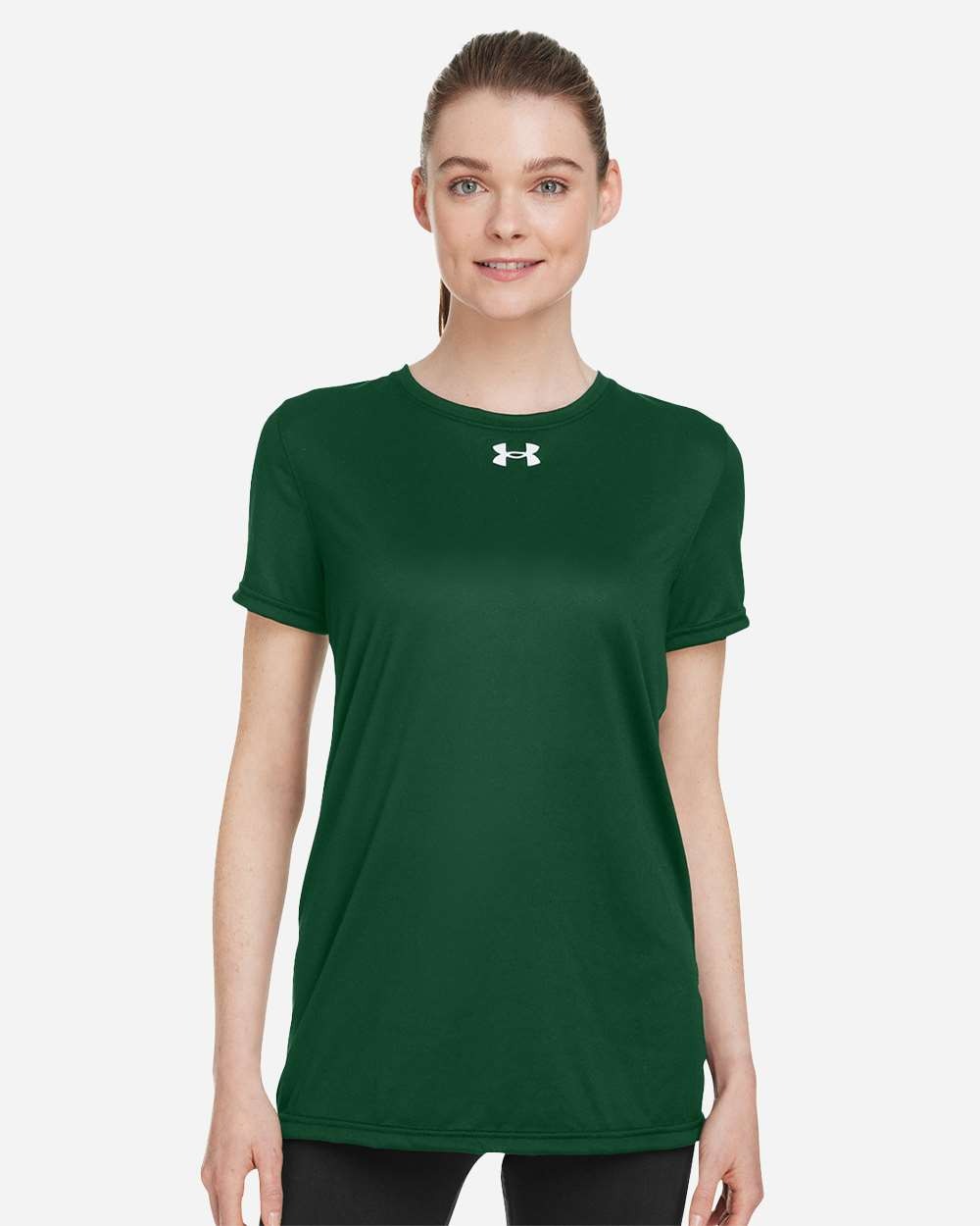 Women's Team Tech™ T-Shirt Forest Green/ White