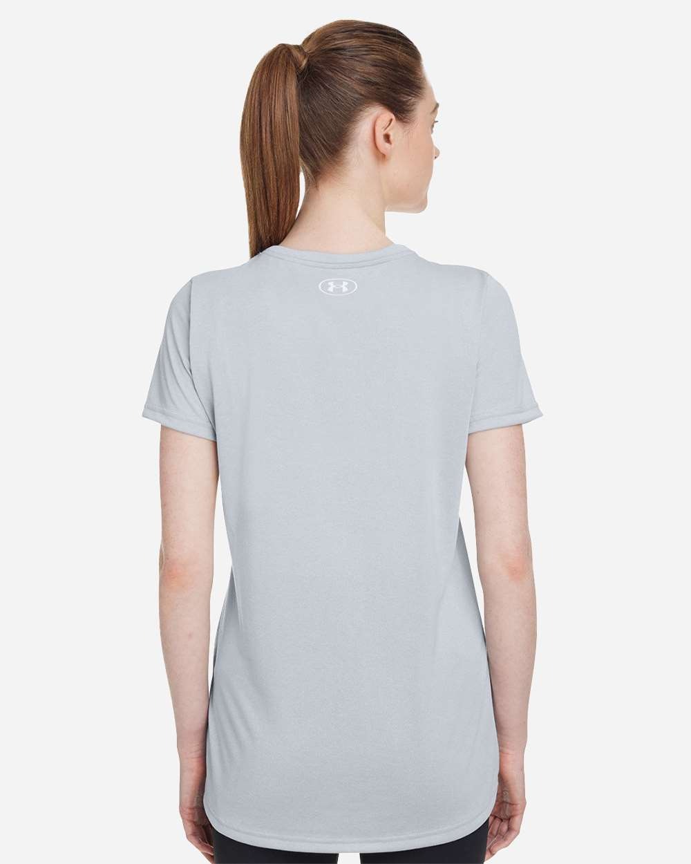 Women's Team Tech™ T-Shirt Mod Grey Light Heather/ White_2