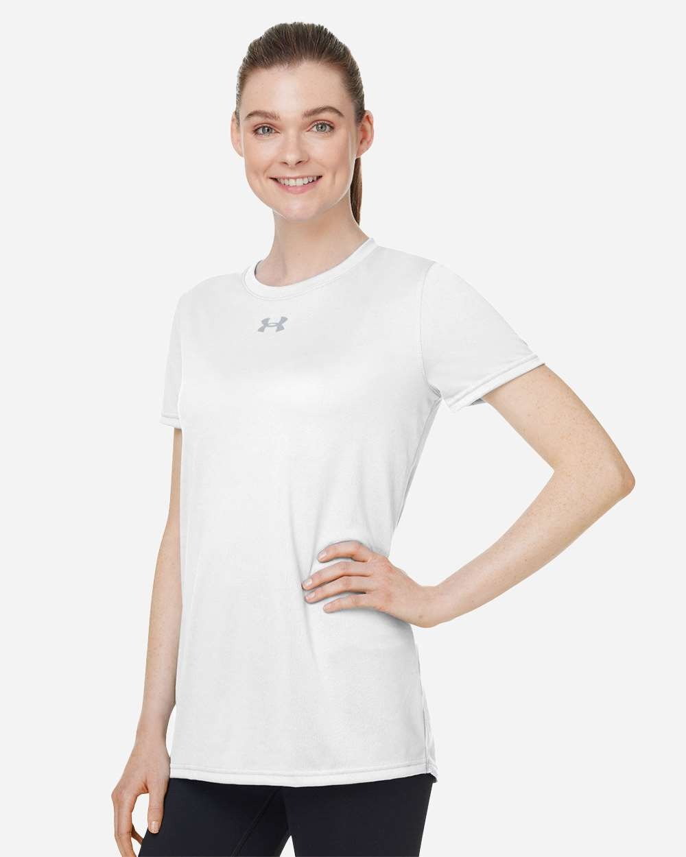 Women's Team Tech™ T-Shirt White/ Mod Grey_1