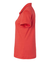 Women's Textured Stripe Polo bright red_4