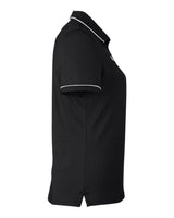 Women's Tipped Teams Performance Polo Black/ White_4