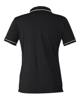 Women's Tipped Teams Performance Polo Black/ White_5