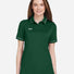Women's Tipped Teams Performance Polo Forest Green/ White
