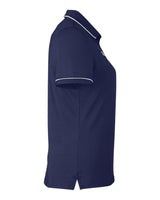 Women's Tipped Teams Performance Polo Midnight Navy/ White_4