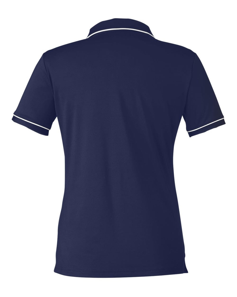 Women's Tipped Teams Performance Polo Midnight Navy/ White_5