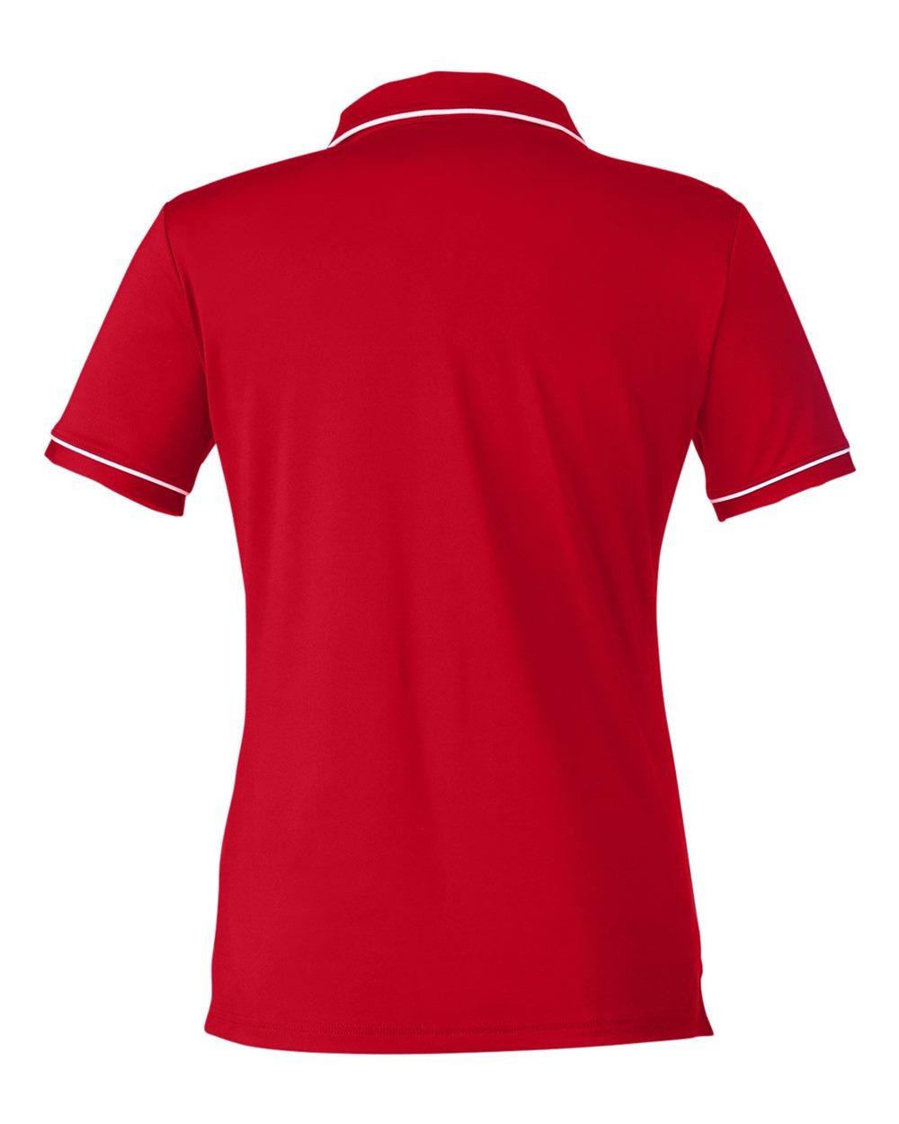 Women's Tipped Teams Performance Polo Red/ White_5