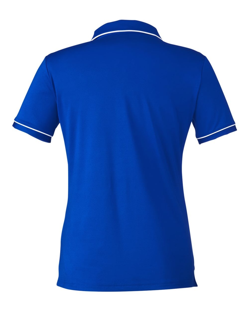 Women's Tipped Teams Performance Polo Royal/ White_5