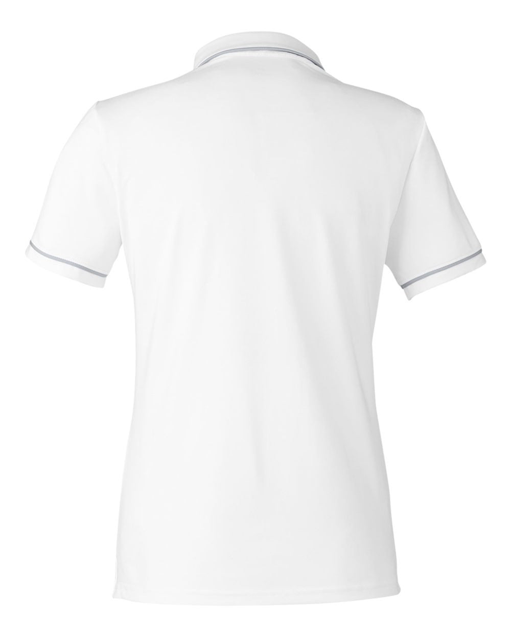 Women's Tipped Teams Performance Polo White/ Mod Grey_5