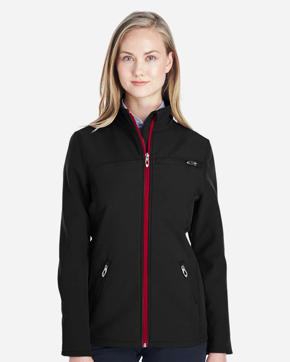 Women's Transport Soft Shell Jacket Black/ Red