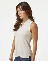 Women's Ultimate365 Textured Sleeveless Shirt Ivory_1