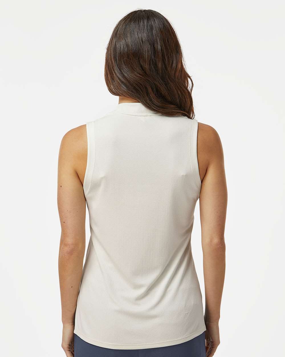Women's Ultimate365 Textured Sleeveless Shirt Ivory_2
